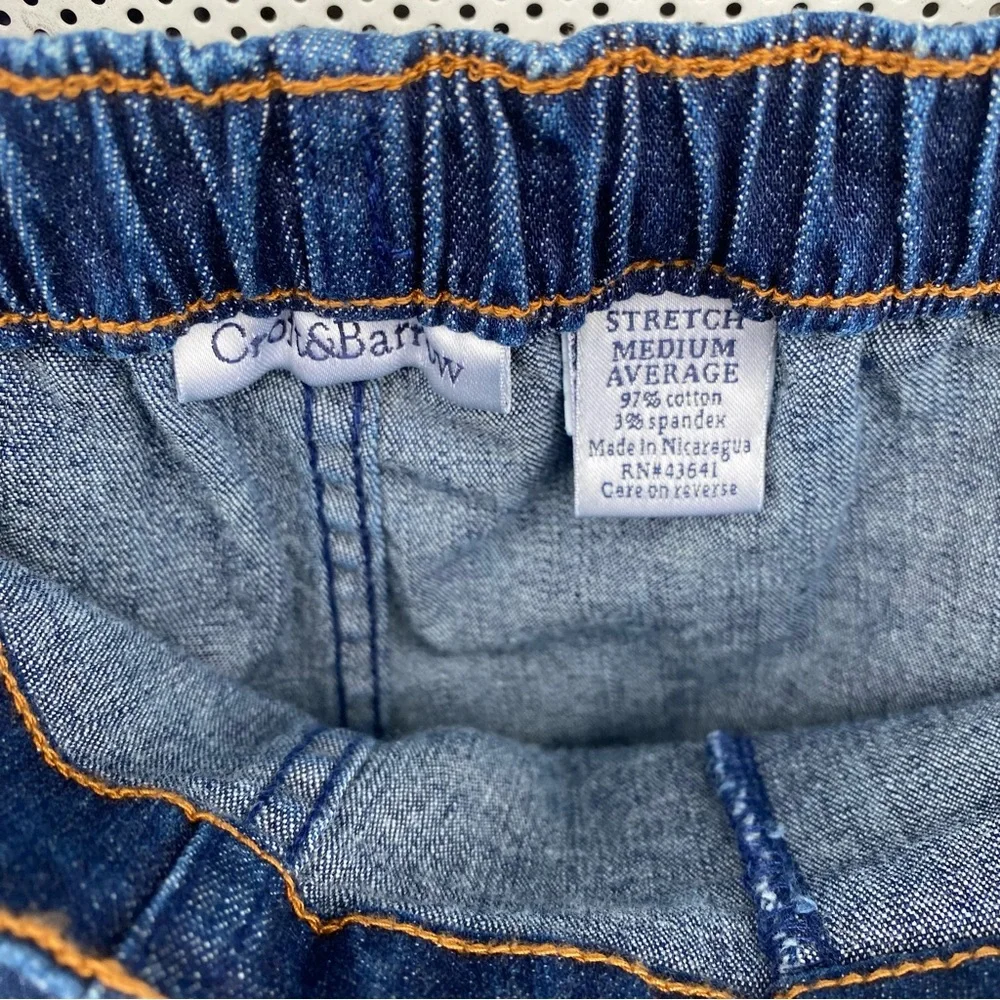 Croft & Barrow woman’s size medium average elastic waist stretch jeans - Picture 6 of 6